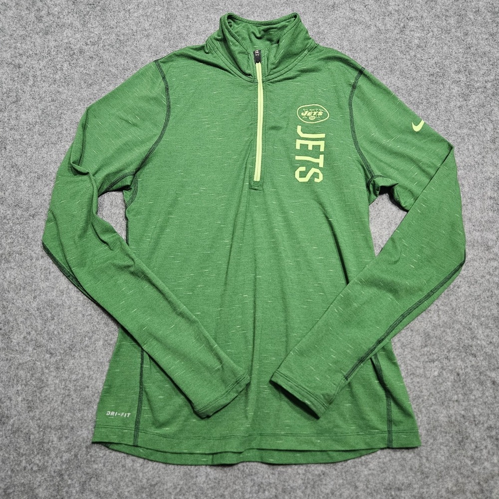 NFL New York Jets 1/4 Zip Nike Jacket Women's‎ Medium